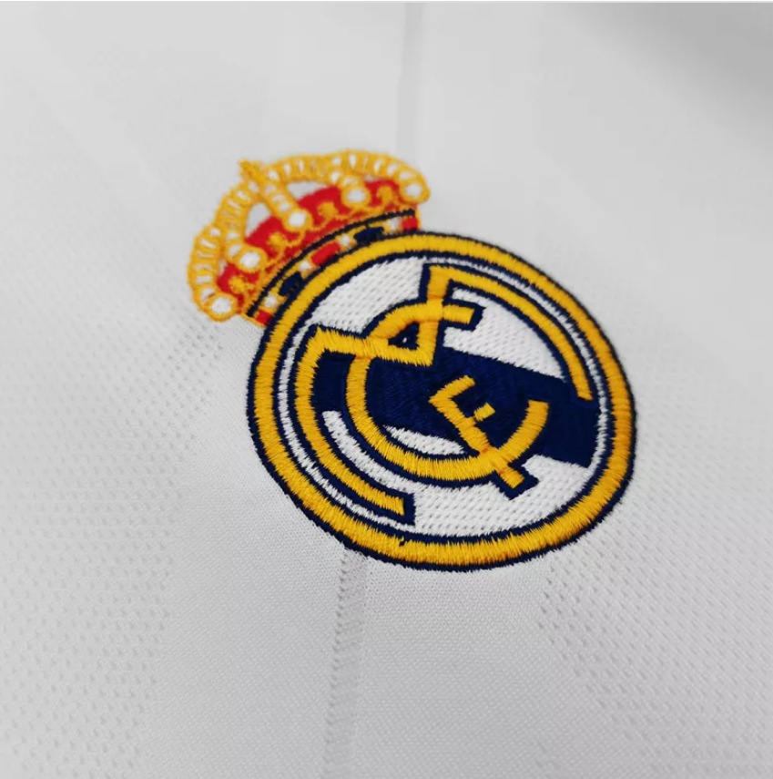 Real Madrid Cristiano Ronaldo 2017/18 Retro Home Long-Sleeve Jersey